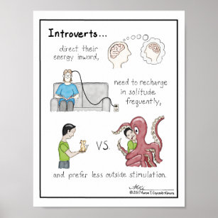 Introvert Basics Print Poster