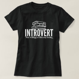 Introvert Bok Älskare T-Shirt