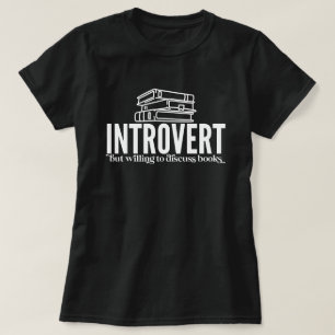 Introvert Bok Älskare T-Shirt