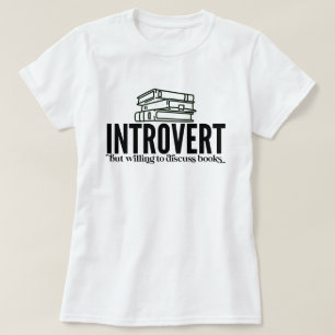 Introvert Bok Älskare T Shirt