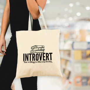 Introvert bokälskare tygkasse