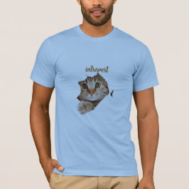 "Introvert Cat T-Shirt - Spelbara och kompatibla D