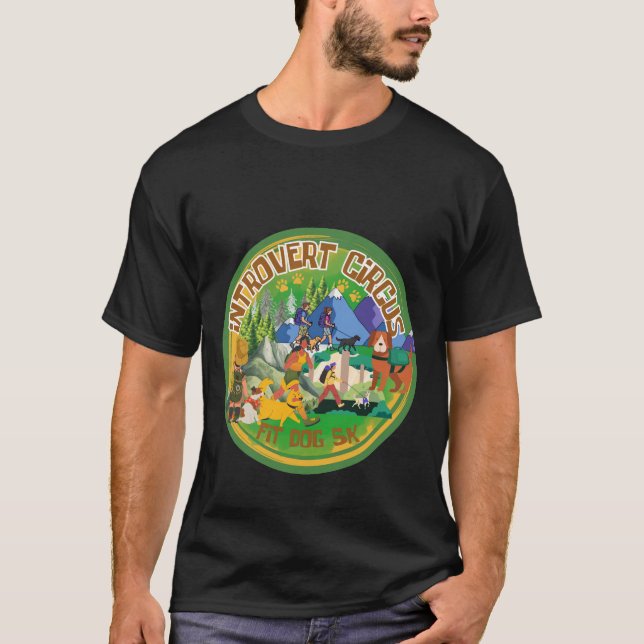 Introvert Circus Explore 5k T Shirt (Framsida)
