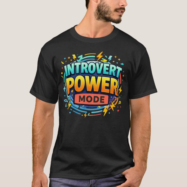 Introvert Driven Mode Energi T Shirt (Framsida)
