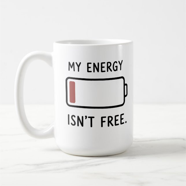 Introvert Energimätare Mugg för Socialt Utmattade  (Vänster)