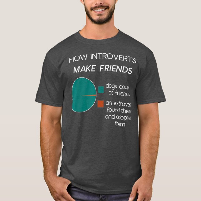 Introvert Funny Introverts Paj Chart T Shirt (Framsida)