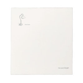 Introvert Gift Minimalist Line Art Anteckningsblock
