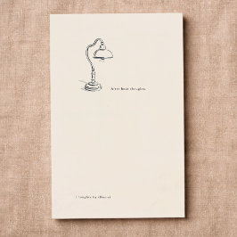 Introvert Gift Minimalist Line Art Journal Insert Visitkort