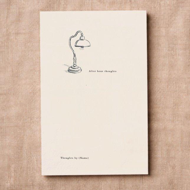 Introvert Gift Minimalist Line Art Journal Insert Visitkort (Skapare uppladdad)