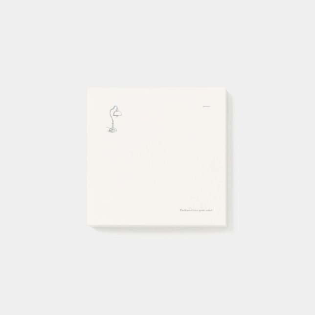 Introvert Gift Minimalist Line Art Post-it Block (Framsida)