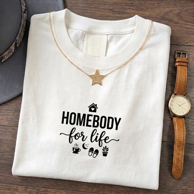 Introvert Hemmabarn Livsstil Citat T-Shirt (Skapare uppladdad)