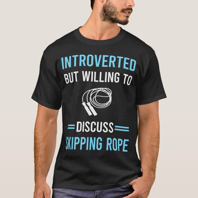 Introvert hoppande över rep t shirt (Framsida)