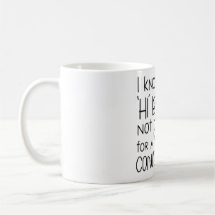 Introvert Humor - Jag är inte Redo för konversatio Kaffemugg