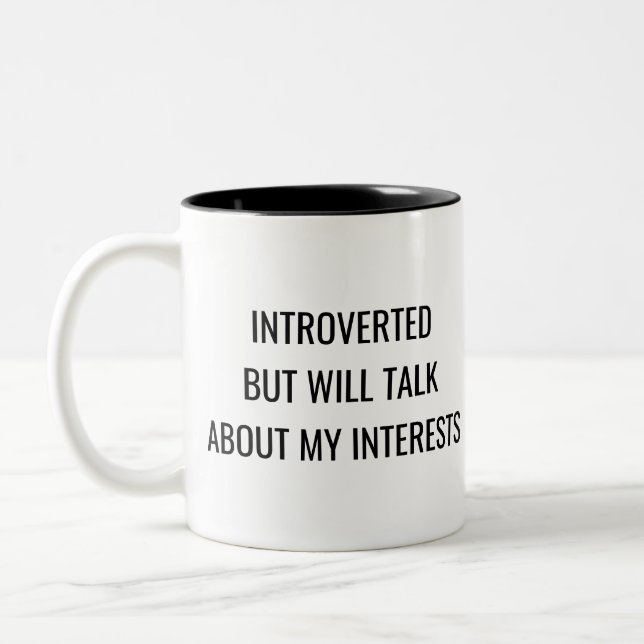 Introvert Humor Mugg – Present till personer med r (Vänster)