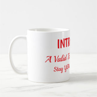 Introvert kärlek kaffemugg