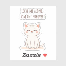 Introvert Katt Klistermärken