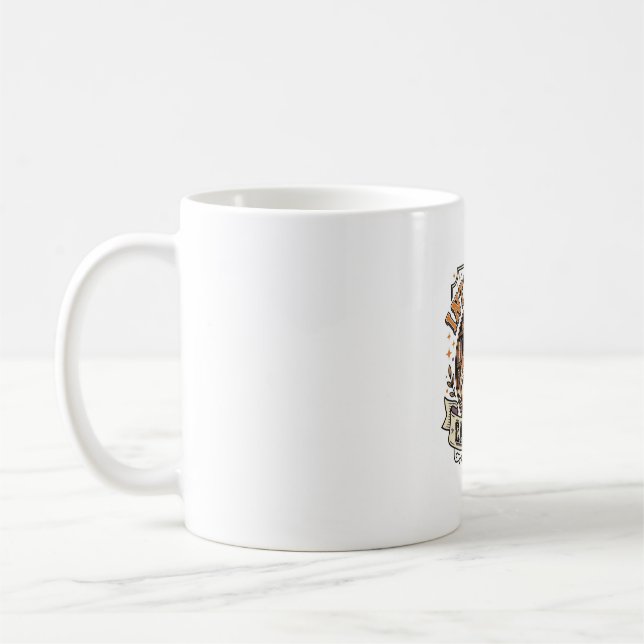 Introvert Kattklubb Katt Introvert Antisocial Vint Kaffemugg (Vänster)