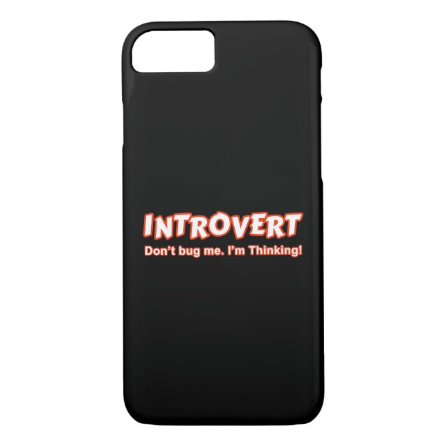 Introvert - Kryp mig inte, jag tänker Case-Mate iPhone Skal (Baksida)
