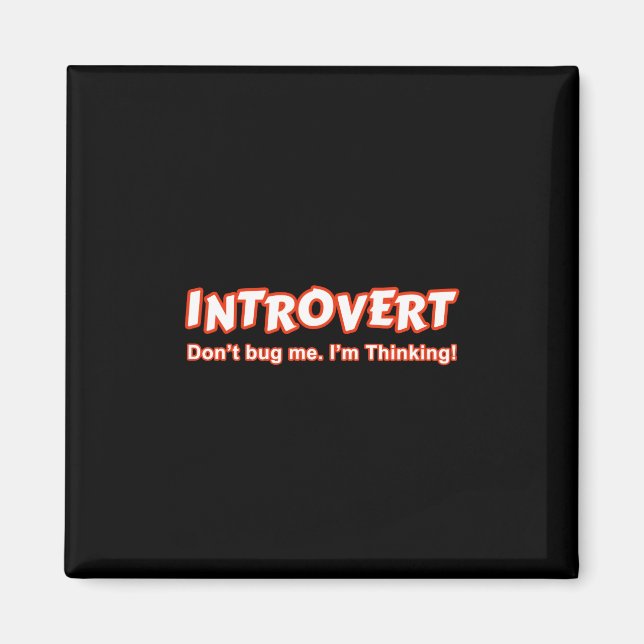 Introvert - Kryp mig inte, jag tänker Magnet (Framsidan)