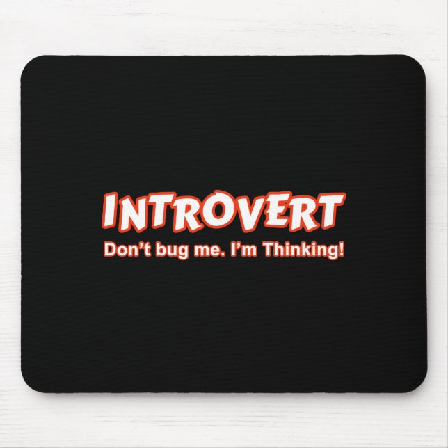 Introvert - Kryp mig inte, jag tänker Musmatta (Framsidan)