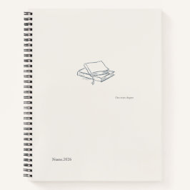 Introvert Literary Aesthetic/ Spiral Notebook