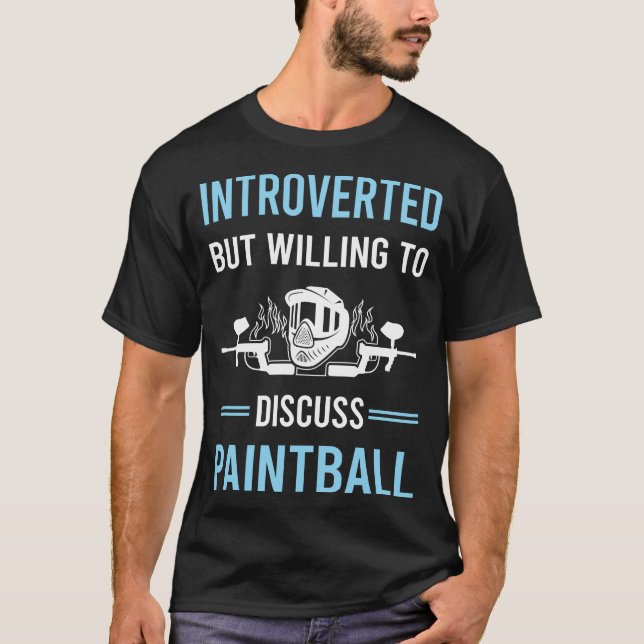 Introvert Målarboll T Shirt (Framsida)