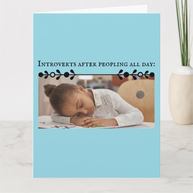 Introvert Memine - tackkort (Framsida)