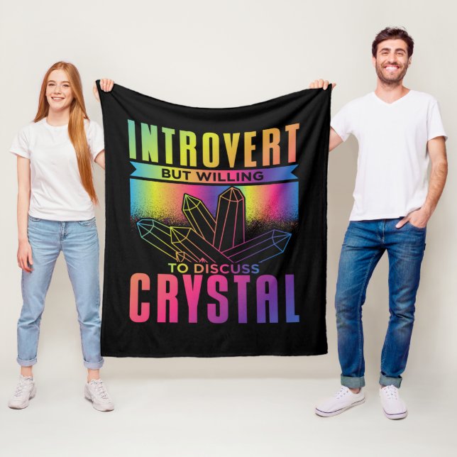 Introvert, men vill diskutera Crystal Fleecefilt (På plats)