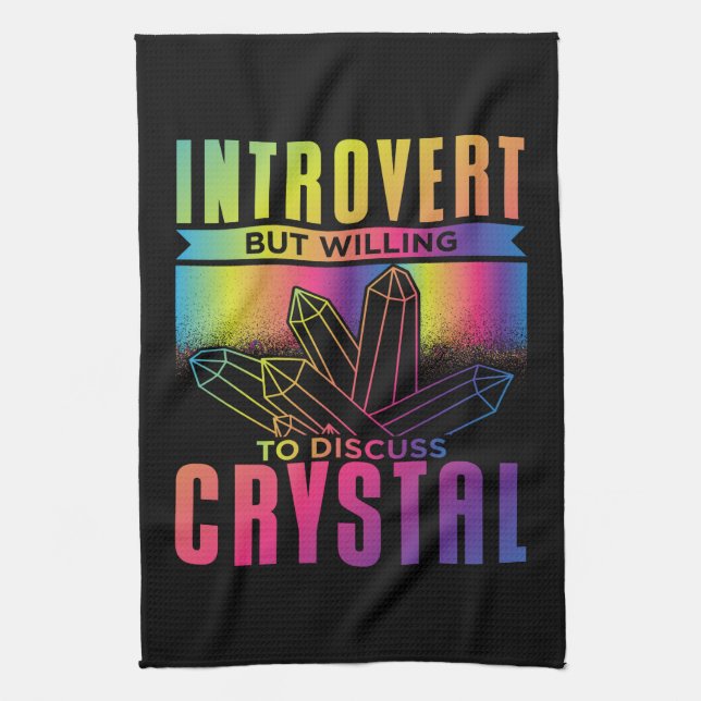 Introvert, men vill diskutera Crystal Kökshandduk (Vertikal)