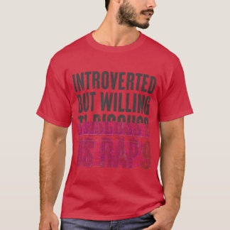 introvert men villig att diskutera 90-talets Rap p T Shirt