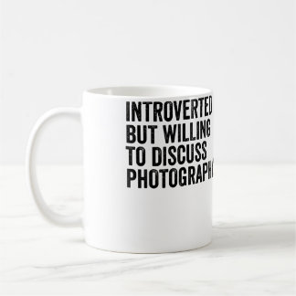 Introvert men villig att diskutera fotografering F Kaffemugg