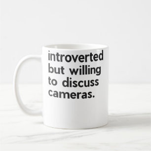 Introvert men villig att diskutera fotografering P Kaffemugg