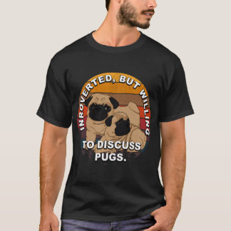 Introvert, men villig att diskutera puggs-retro so t shirt