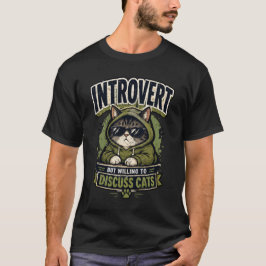 Introvert Men Villig Att Diskutera Roliga Retro Ka T Shirt
