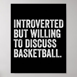 Introvert men villig att diskutera Sketll roligt Poster