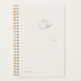 Introvert Minimalist Black and White Small Planner