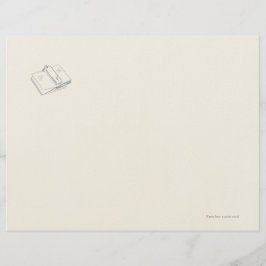 Introvert Minimalist Line Art Letterhead  Brevhuvud
