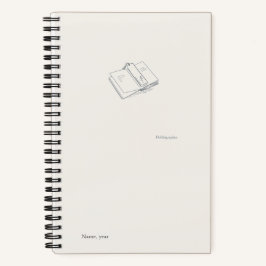 Introvert Minimalist Literary Gift Notebook