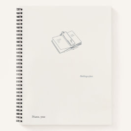 Introvert Minimalist Literary Gift Notebook