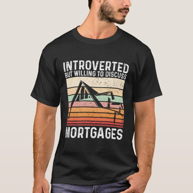 Introvert Morte Loan Officer T Shirt (Framsida)