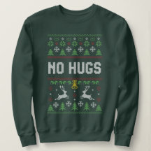 Introvert No Hugs Ugly jul Sweater