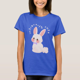 Introvert och söt bunny t shirt