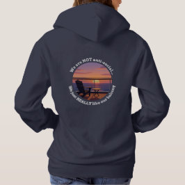 Introvert par på kryssning Balkong Hoodie T Shirt