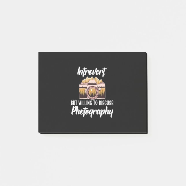Introvert Photography Post-it Block (Framsida)