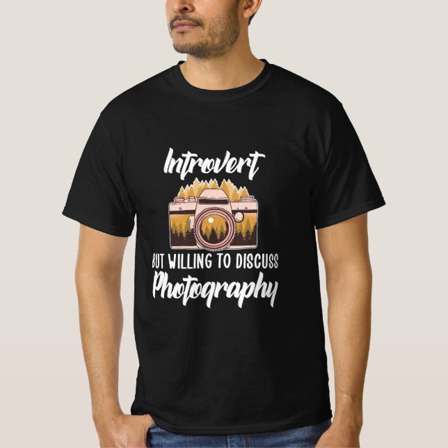 Introvert Photography T Shirt (Framsida)