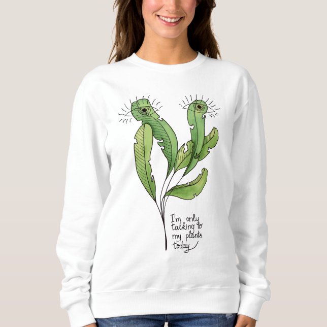 Introvert Plant Älskare Funny Gardener T Shirt (Framsida)