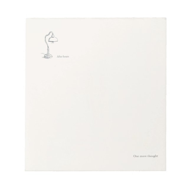 Introvert Present Minimalist Linjearbeten Anteckningsblock (Framsida)