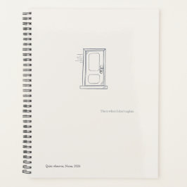 Introvert Quiet Solitude Minimal Line Art Planner