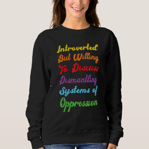 Introvert Sarksastisk Ironi Dismantlar System Op T Shirt