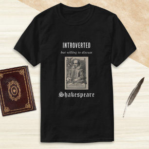 Introvert Shakespeare Bild Rolig Skrattretande T Shirt